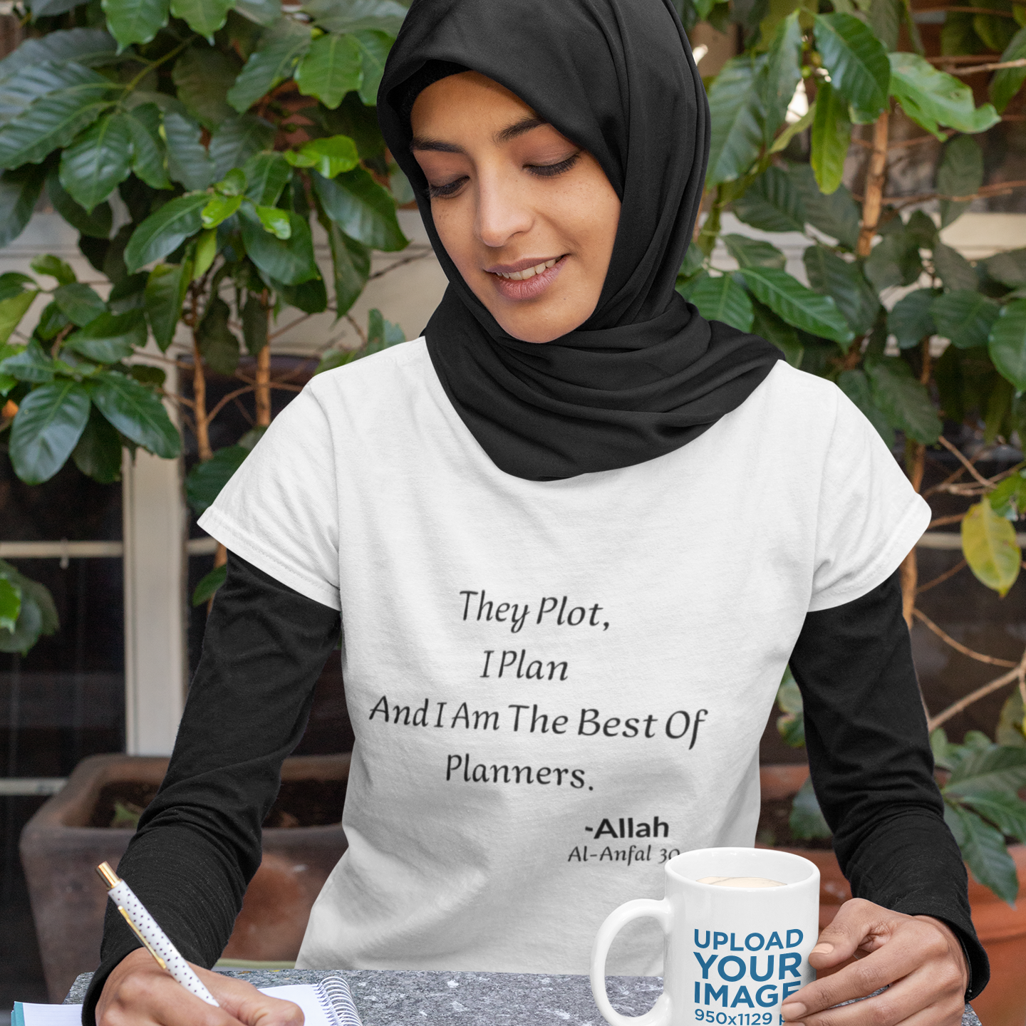Allah Is The Best Of Planners Comfortable T-Shirt