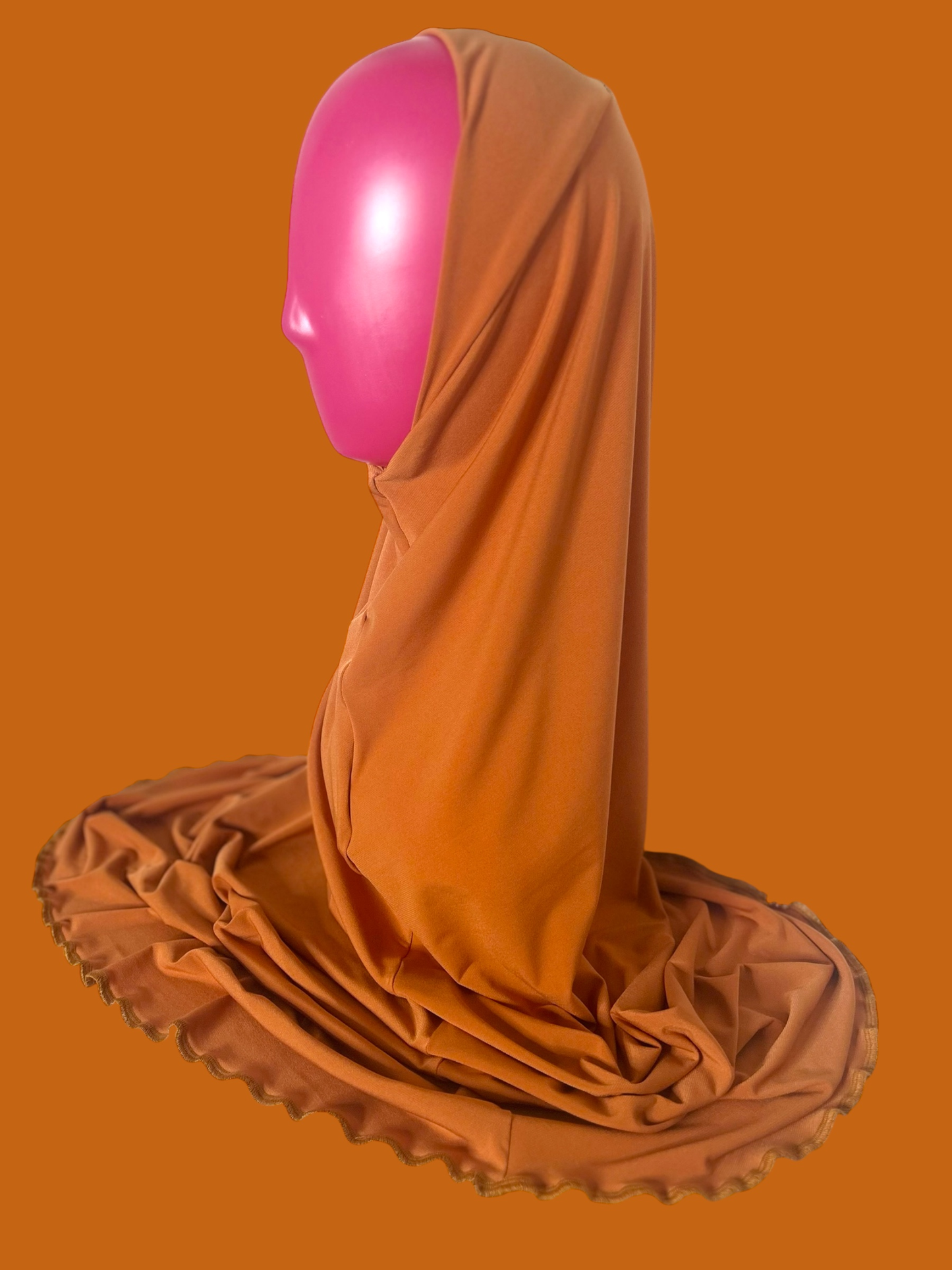 Golden Ember-Honey Orange Khimar