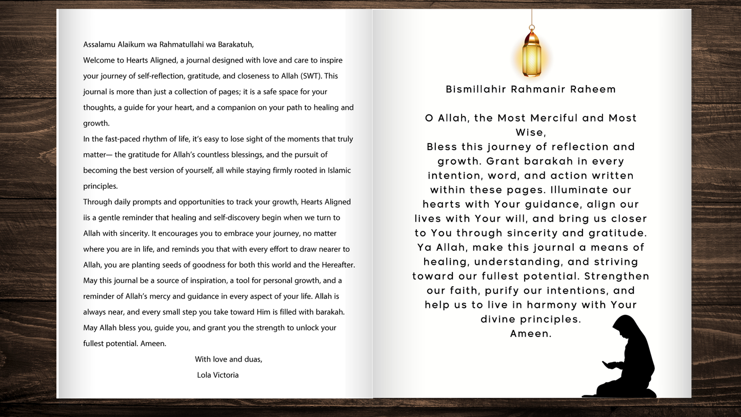 Heart's Aligned Guided Journal & Workbook Reflect. Renew. Reconnect.
