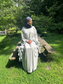 Barakah Grey Cozy Butterfly Abaya