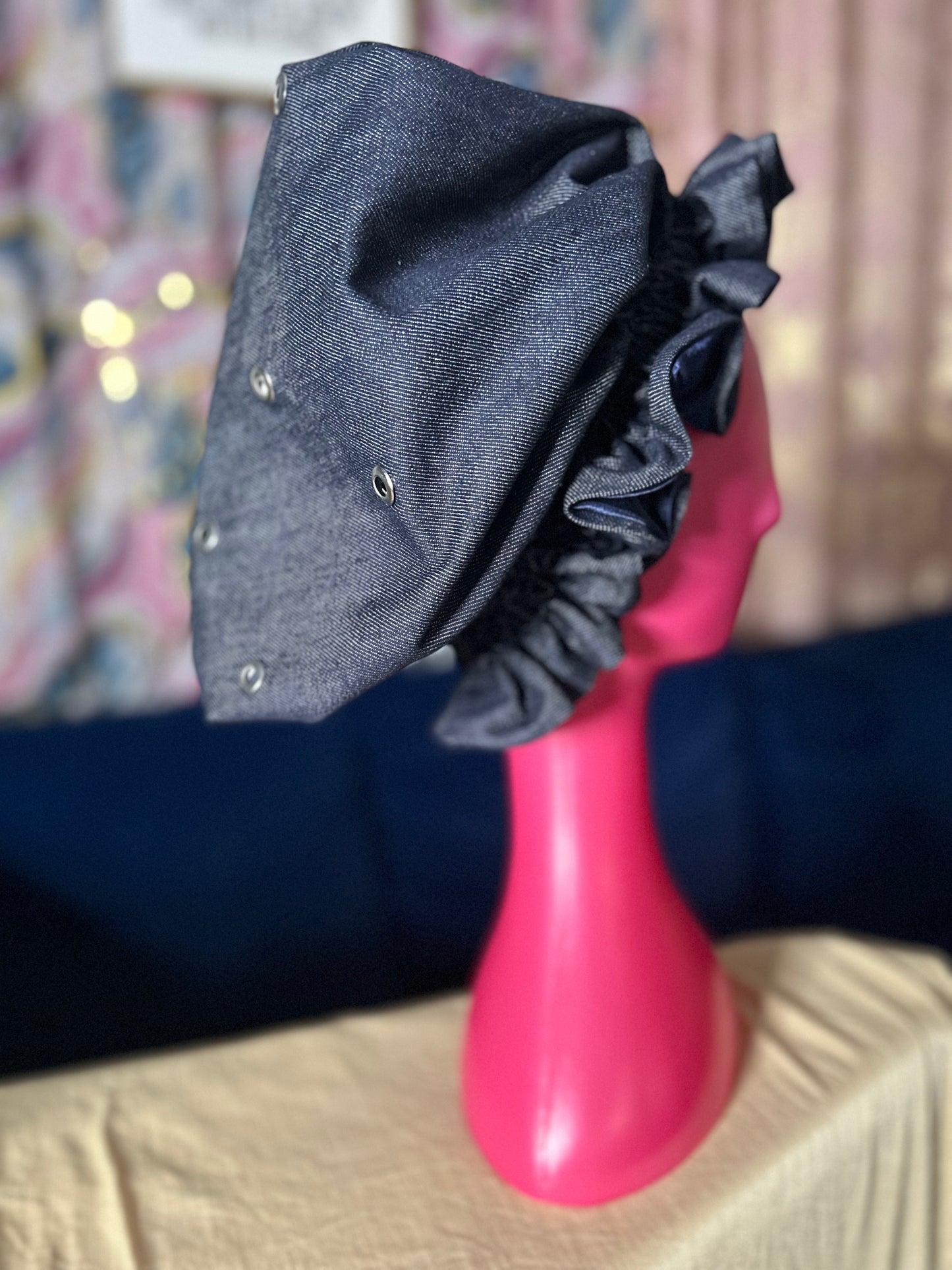 💙 Denim Luxe Oversized Bonnet