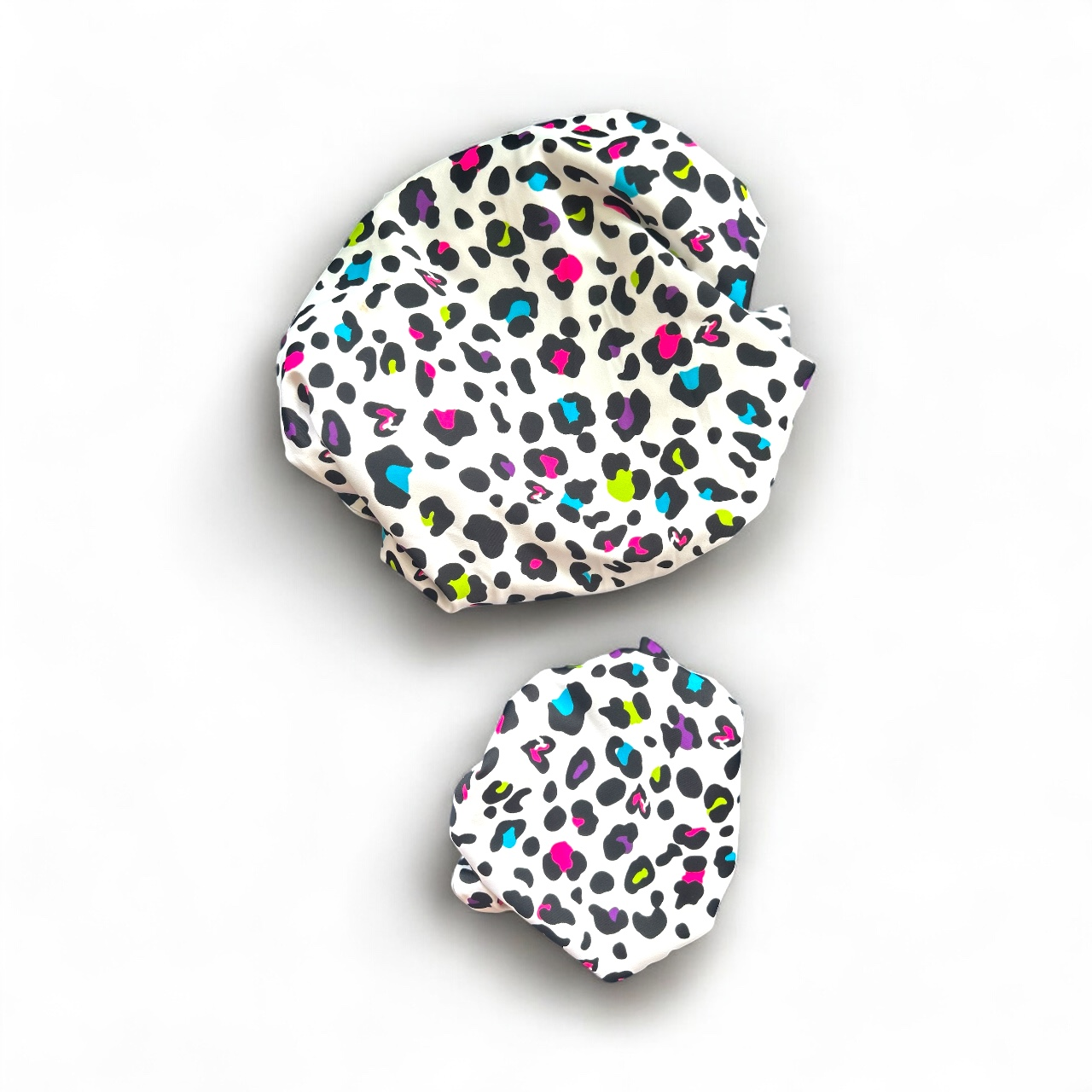 Mommy & Me Satin-Lined Bonnet Set – Color Pop Leopard